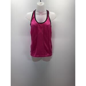 Avia Women's Black and Hot Pink Athletic Workout Gym Tank Top Size Medium